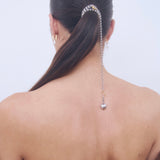 PUFF HEART NECKLACE SILVER