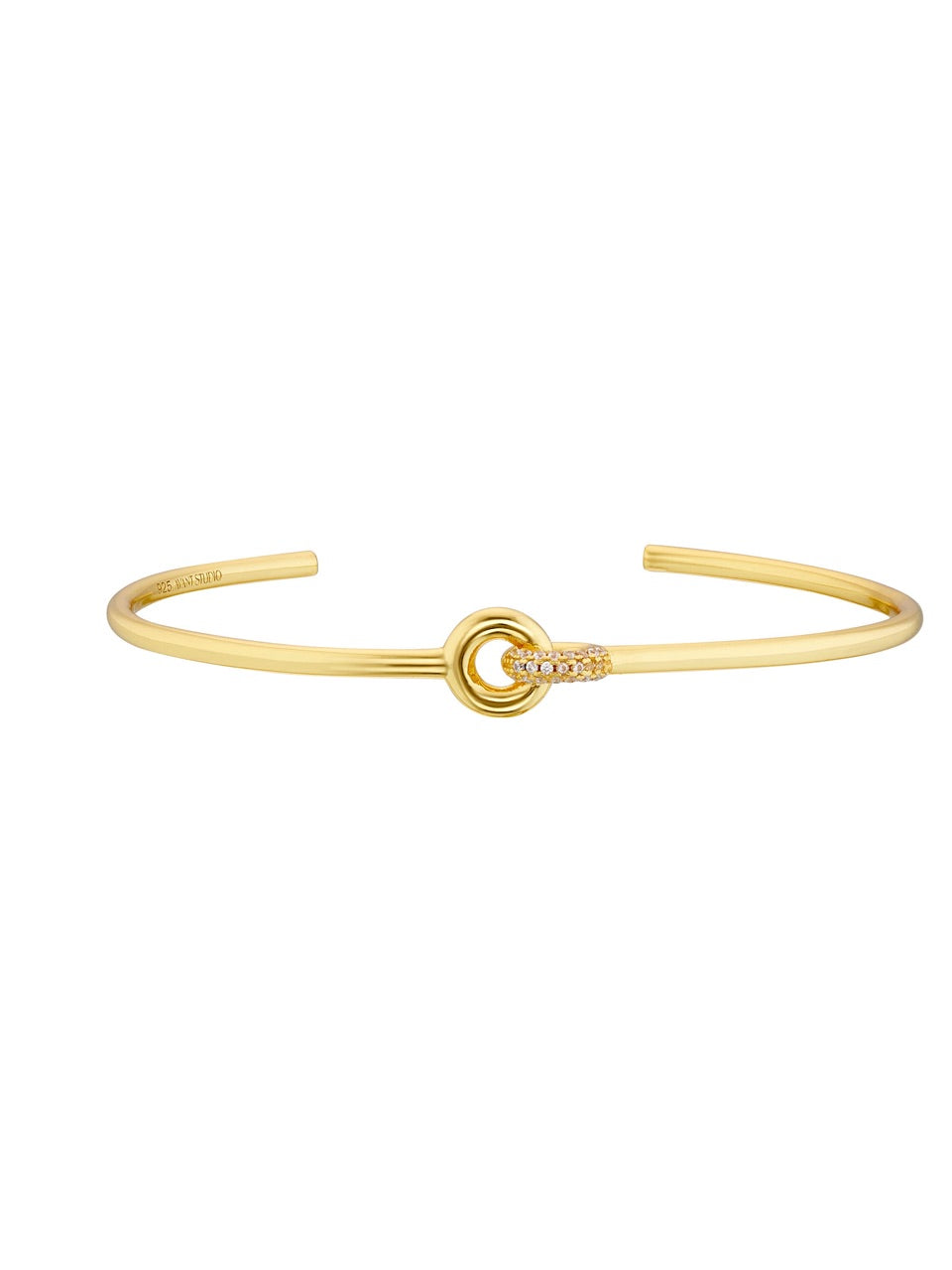 Alba Cuff, gold cuff, gold plated jewellery, bangle, sterling silver, bracelet, bracelet stack