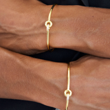 Alba Cuff, gold cuff, gold plated jewellery, bangle, sterling silver, bracelet, bracelet stack