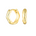 Alice Huggies, hoop earrings, earring stack, gold plated, sterling silver