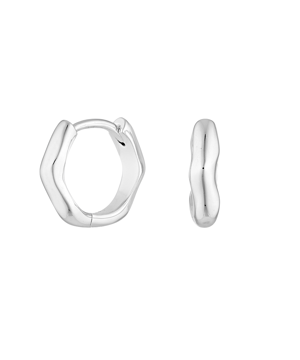 Alice Huggies Silver, hoop earrings, earring stack, sterling silver
