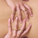 LÈVRES RING - YELLOW GOLD