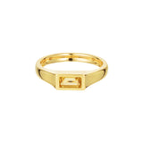AVERY CITRINE RING - YELLOW GOLD