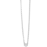 Bisous Necklace Silver, sterling silver, silver chain, lips pendant, necklace stack