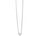 Bisous Necklace Silver, sterling silver, silver chain, lips pendant, necklace stack