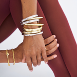 Natalia Bangle, Silver, Sterling Silver, Bracelet, Bracelet Stack