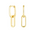 Celine Earrings Gold, gold plated, chain earrings, link studs, earring stack