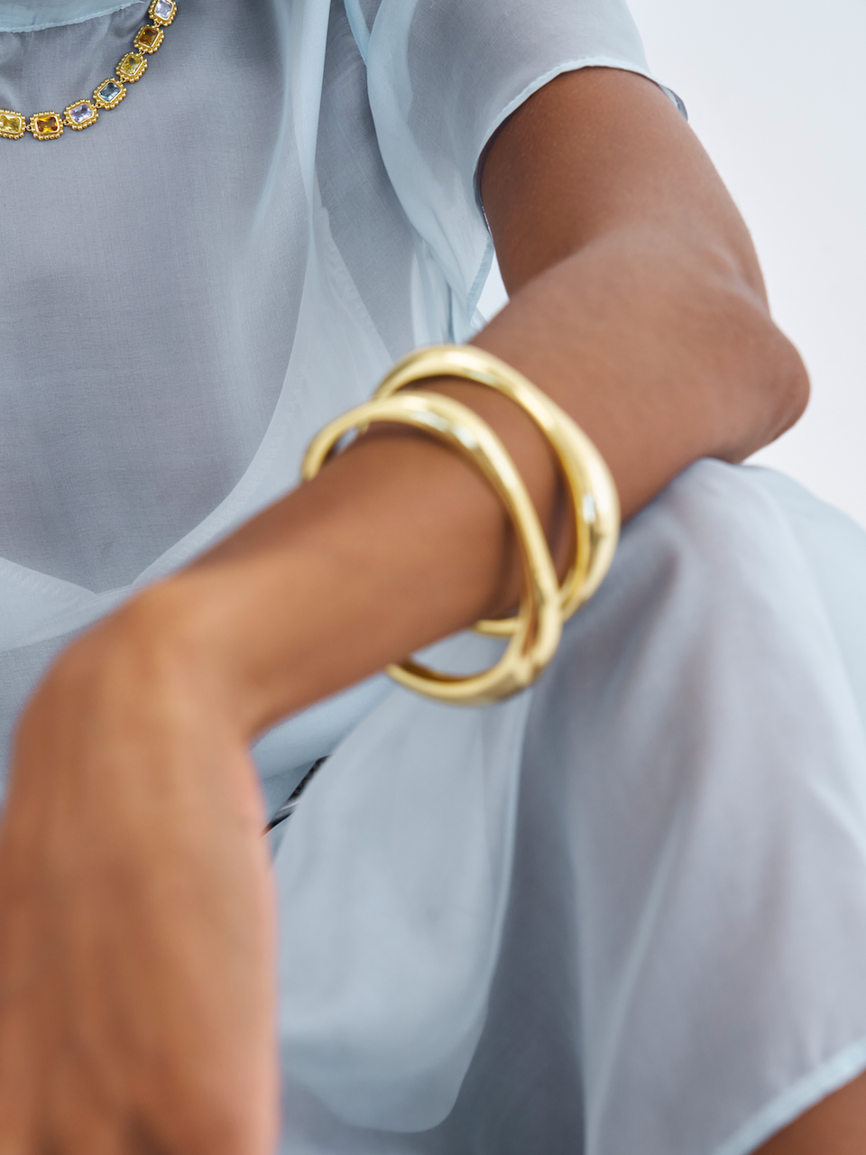 Cristabel Bangle, Gold Bangle, Gold Plated, Bracelet, Chunky Bracelet, Bracelet Stack, Sterling Silver