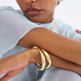 Cristabel Bangle, Gold Bangle, Gold Plated, Bracelet, Chunky Bracelet, Bracelet Stack, Sterling Silver