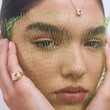 CONSTANCE GREEN AMETHYST NECKLACE - YELLOW GOLD