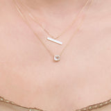 CONSTANCE GREEN AMETHYST NECKLACE - YELLOW GOLD