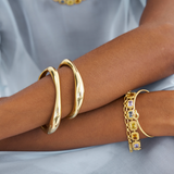 Remy Bracelet, Pastel, Gemstones, Gold, Gold Plated, Sterling Silver, Link