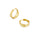 Dita Hoops, gold hoops, hoop earrings, sterling silver, gold plated, ear stack