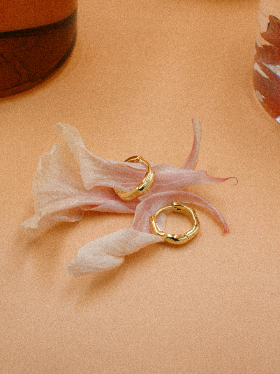 Alice Huggies, hoop earrings, earring stack, gold plated, sterling silver