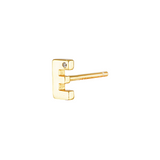LETTER STUD EARRING