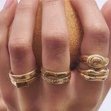 LÈVRES RING - YELLOW GOLD