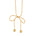 Lolita Necklace Gold, bow necklace, chain, sterling silver, gold plated