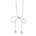Lolita Necklace Silver, bow necklace, chain, sterling silver