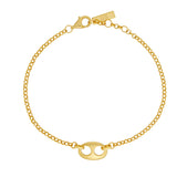 Maybel Bracelet, Sterling Silver, Gold Plated, Chain, Link, bracelet stack
