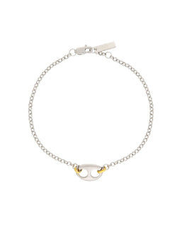 Maybel Bracelet, Sterling Silver, Gold Plated, Chain, Mixed Metals, Link, bracelet stack