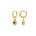 Mimi Earrings, Emerald, Gold, Gemstone, Gold Earrings