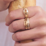 TATTIANA CITRINE RING - YELLOW GOLD