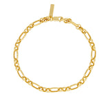 Nadine Bracelet, Sterling Silver, Gold Plated, Chain Bracelet, Bracelet Stack