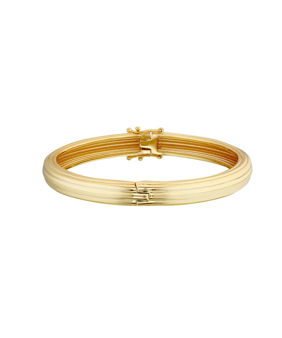 Natalia Bangle, Gold, Gold Plated, Sterling Silver, Bracelet, Bracelet Stack