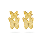 Papillon Earrings, butterfly earrings, statement, gold, gold plated, sterling silver, earring stack