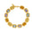 Remy Bracelet, Pastel, Gemstones, Gold, Gold Plated, Sterling Silver, Link