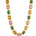 Remy Necklace Royale, choker necklace, gold, gemstones, cubic zirconia, multi-colour, gold plated, sterling silver
