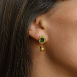 REMY EARRINGS EMERALD
