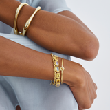 Remy Bracelet, Pastel, Gemstones, Gold, Gold Plated, Sterling Silver, Link