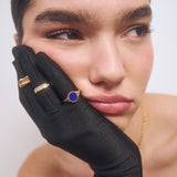 SOPHIE LAPIS SIGNET RING - YELLOW GOLD