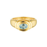 TATTIANA AQUAMARINE RING - YELLOW GOLD