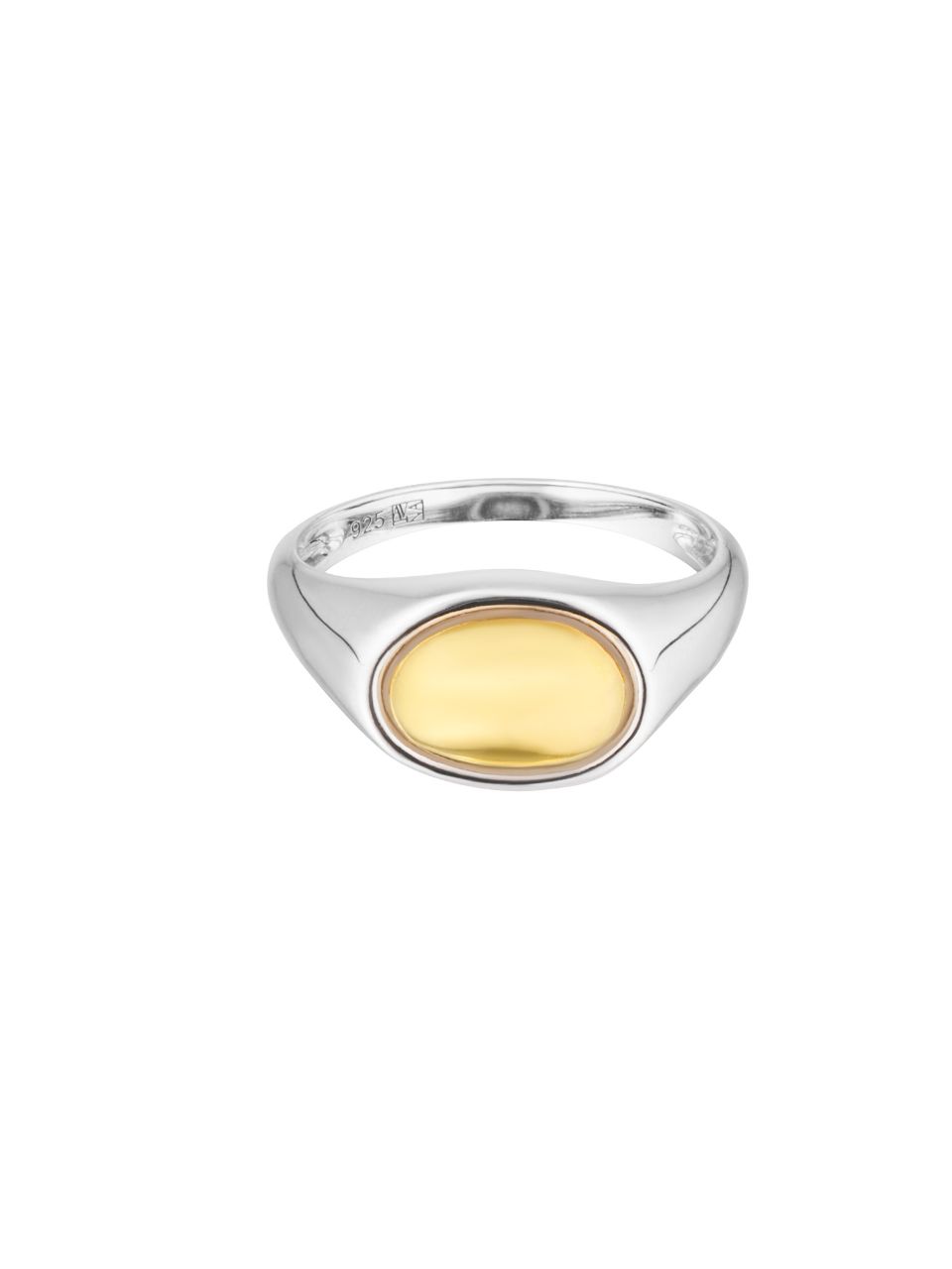 Uovo Ring, silver ring, sterling silver, mixed metals, gold ring