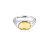 Uovo Ring, silver ring, sterling silver, mixed metals, gold ring