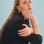 Uovo Ring, silver ring, sterling silver, mixed metals, gold ring