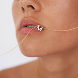 PAVÉ LETTER NECKLACE