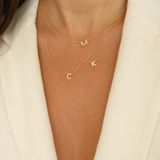 PAVÉ LETTER NECKLACE