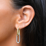 CELINE EARRINGS GRANDE GOLD/SILVER