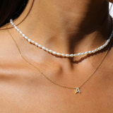 PAVÉ LETTER NECKLACE