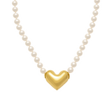 ANOUK PEARL HEART NECKLACE
