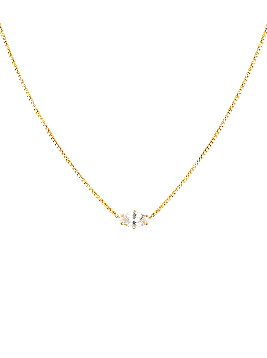 Birthstone best sale solitaire necklace