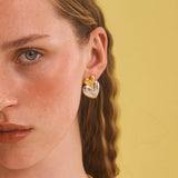 VIVIENNE EARRINGS GOLD/SILVER