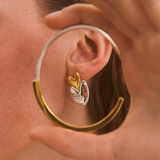 VIVIENNE EARRINGS GOLD/SILVER