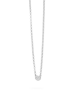 Bisous Necklace Silver, sterling silver, silver chain, lips pendant, necklace stack