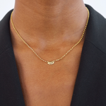 Bisous Necklace Gold, sterling silver, gold plated, gold chain, lips pendant, necklace stack