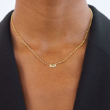 Bisous Necklace Gold, sterling silver, gold plated, gold chain, lips pendant, necklace stack