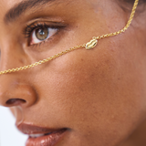 Bisous Necklace Gold, sterling silver, gold plated, gold chain, lips pendant, necklace stack